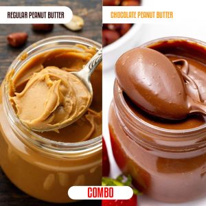 NORMAL PEANUT BUTTER+CHOCOLATE PEANUT BUTTER (COMBO)